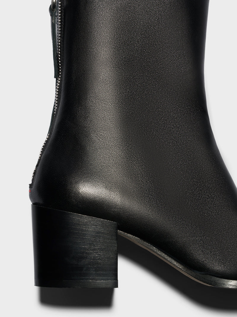 Amina Leather Ankle Boots