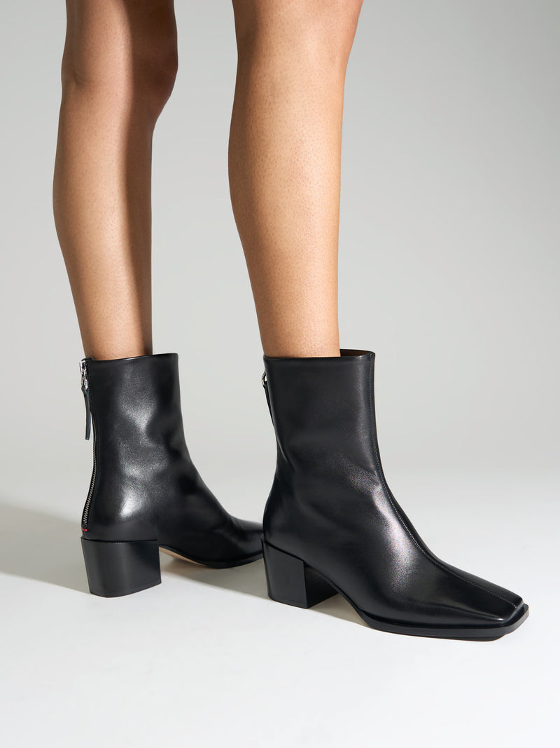 Amina Leather Ankle Boots
