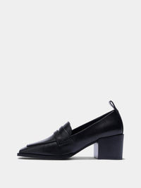 Anka Block-Heel Loafers