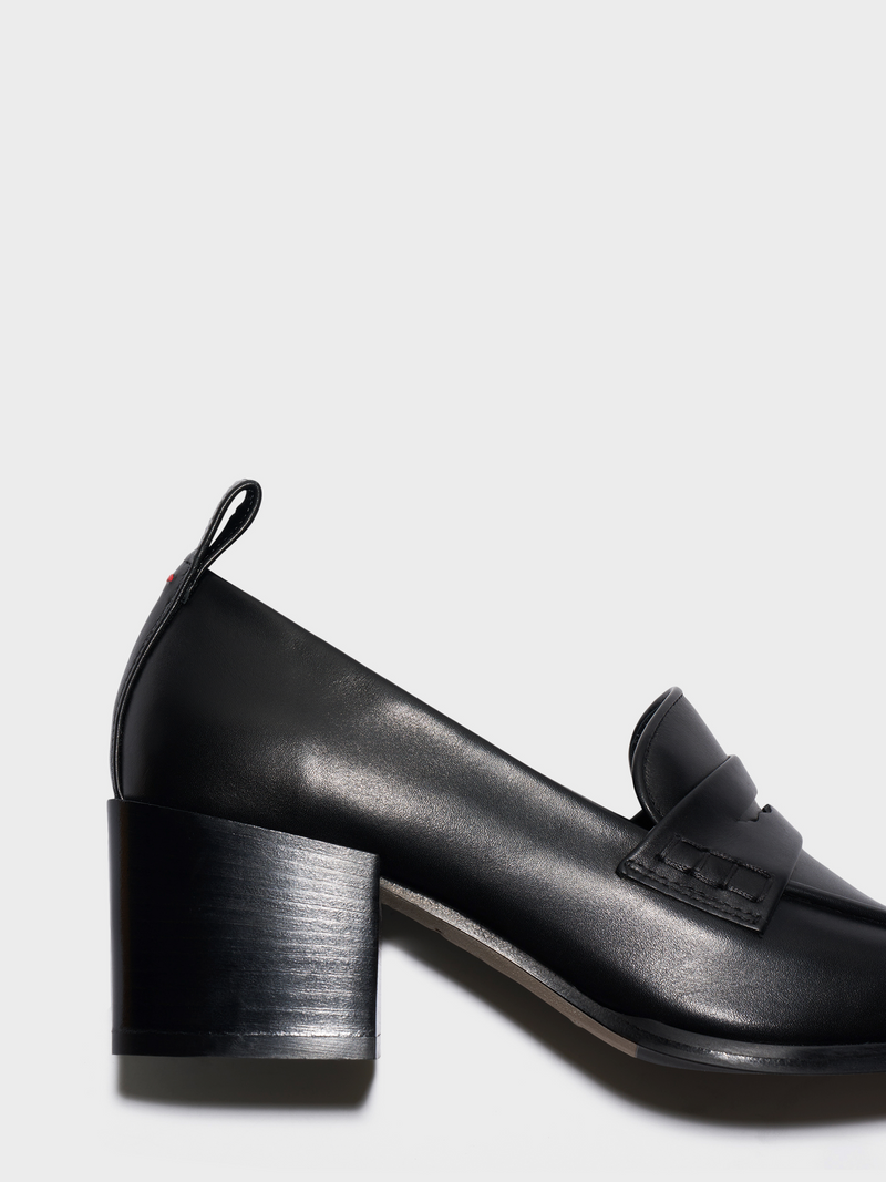 Anka Block-Heel Loafers