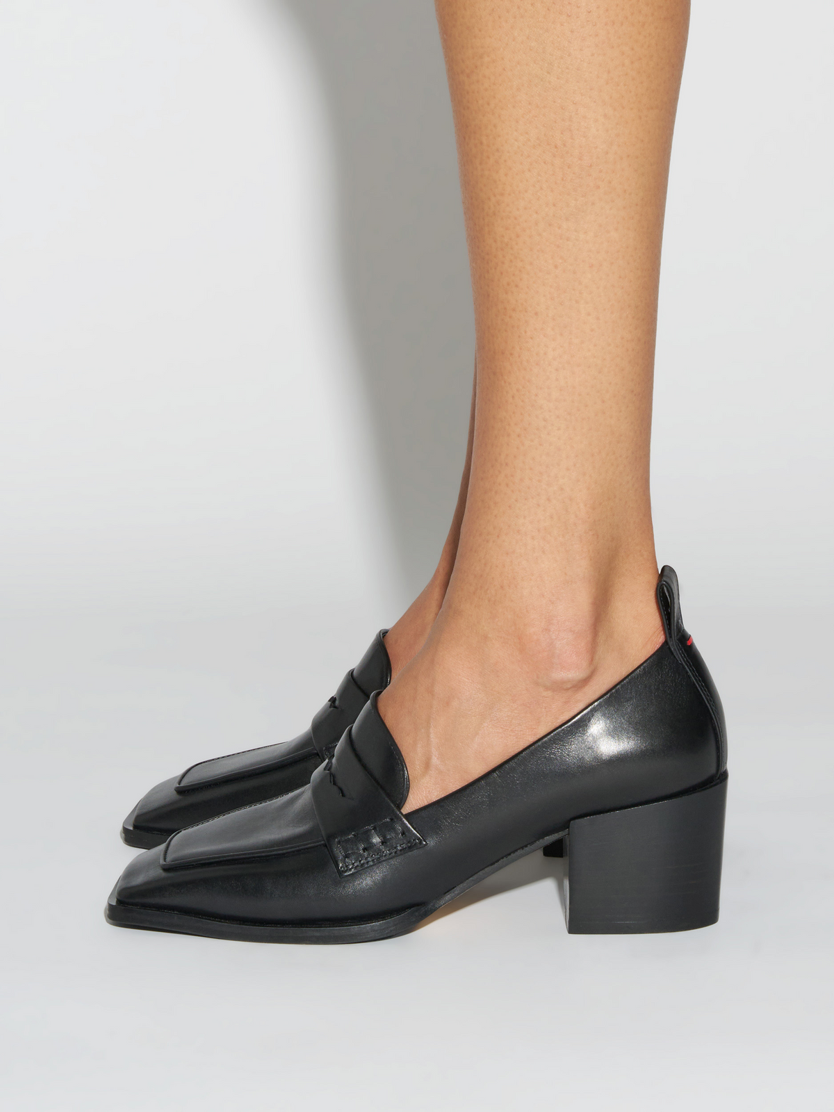 Anka Block-Heel Loafers