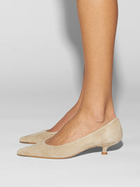 Cari Suede Pointed-Toe Pumps