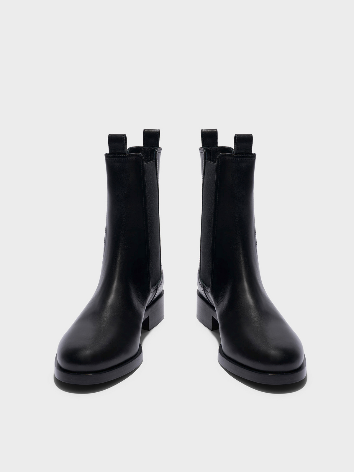 Caspar Leather Ankle Boots