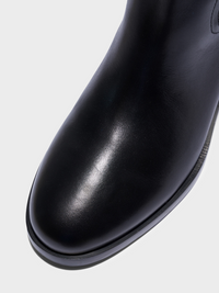 Caspar Leather Ankle Boots