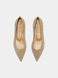 Cassy Pointed-Toe Suede Flats