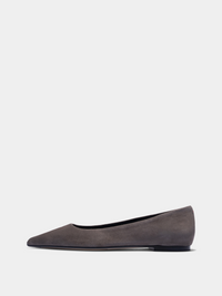 Cassy Pointed-Toe Suede Flats