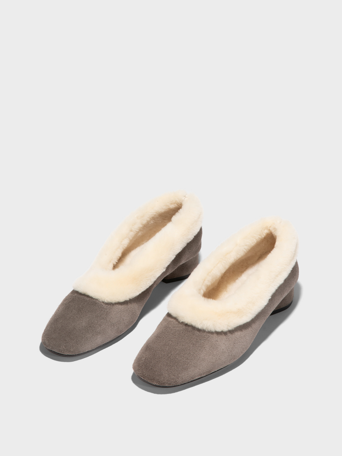 Delia Shearling Flats