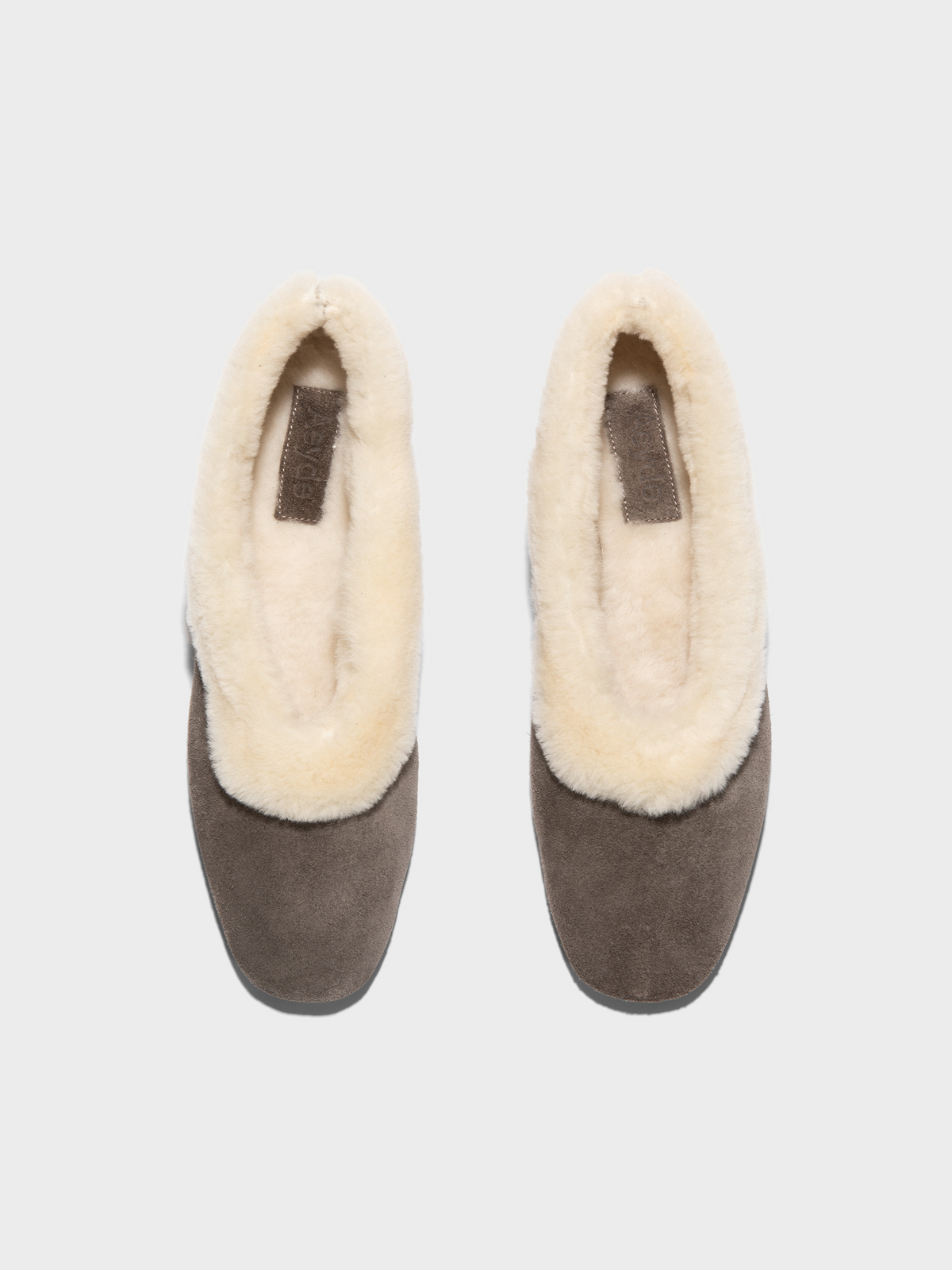 Delia Shearling Flats