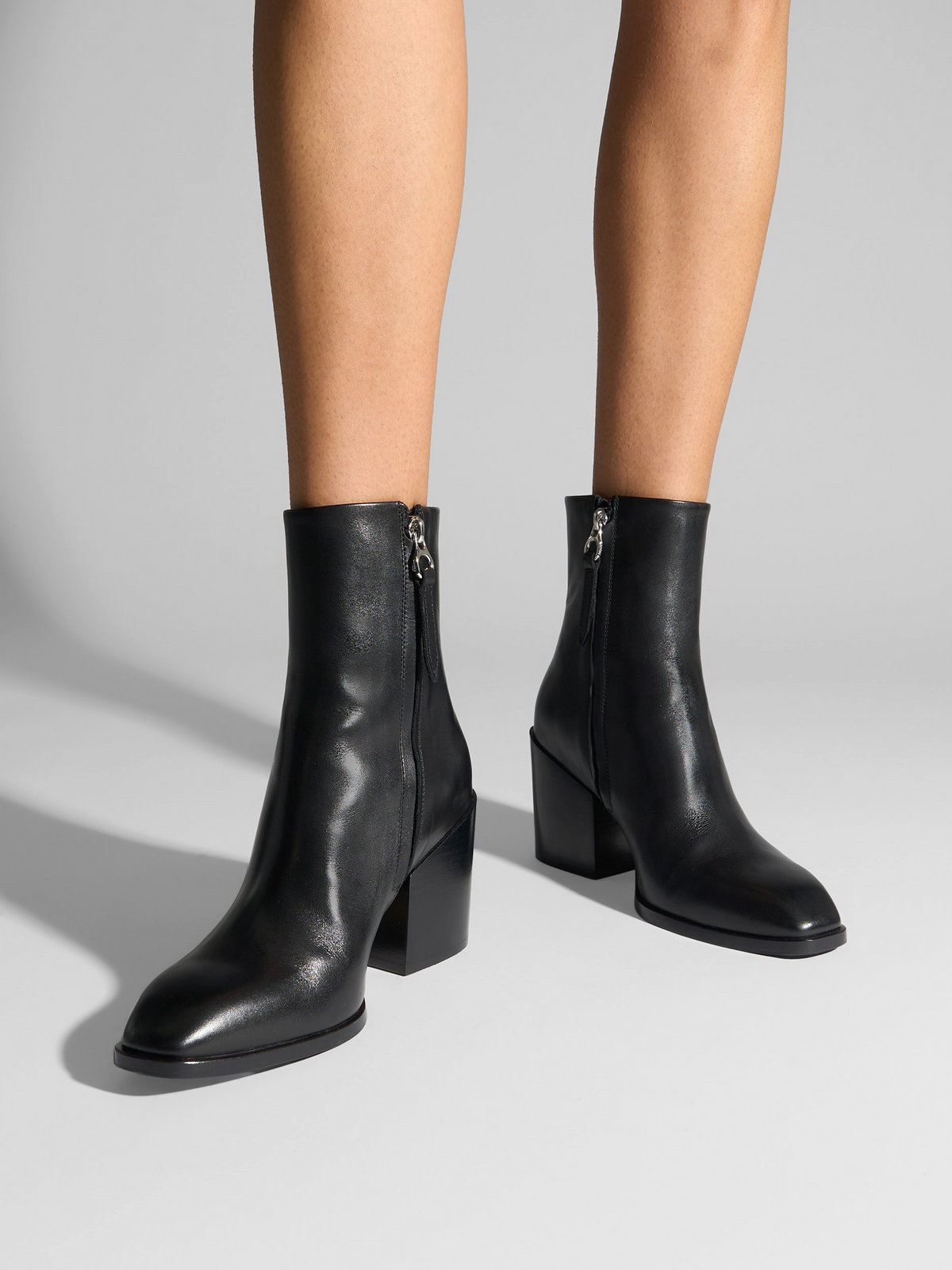 Leandra Leather Ankle Boots