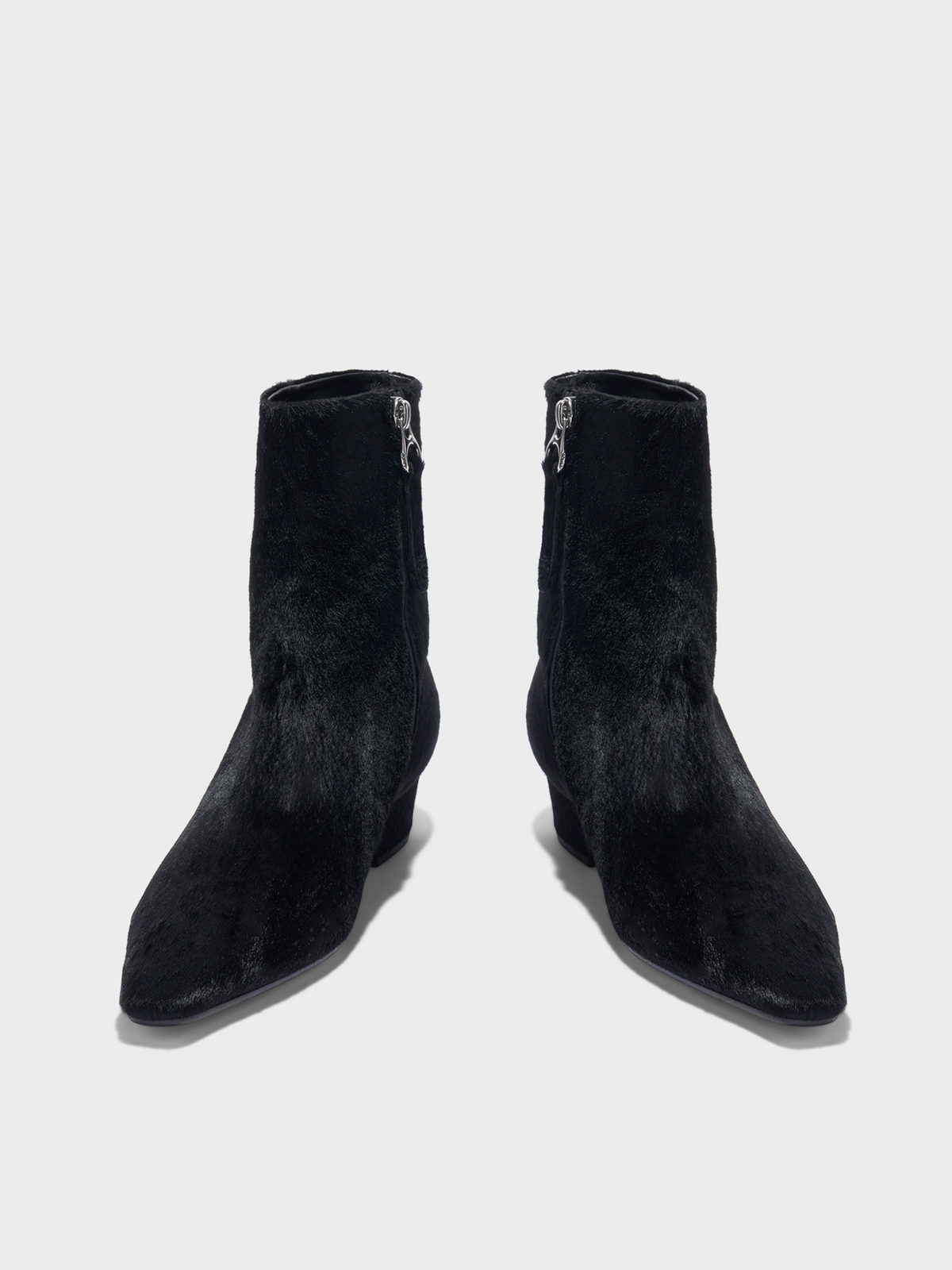 Lilia Pony Hair Ankle Boots