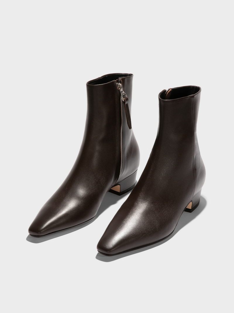 Lilia Leather Ankle Boots
