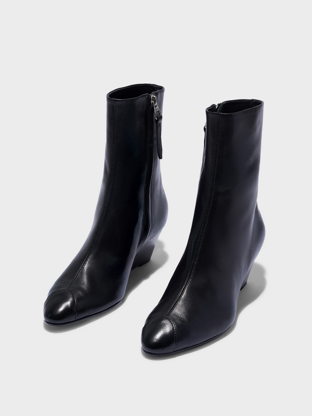 Mia Leather Ankle Boots