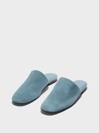 Rega Suede Round-Toe Mules