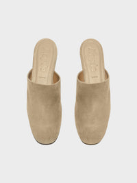 Rega Suede Round-Toe Mules