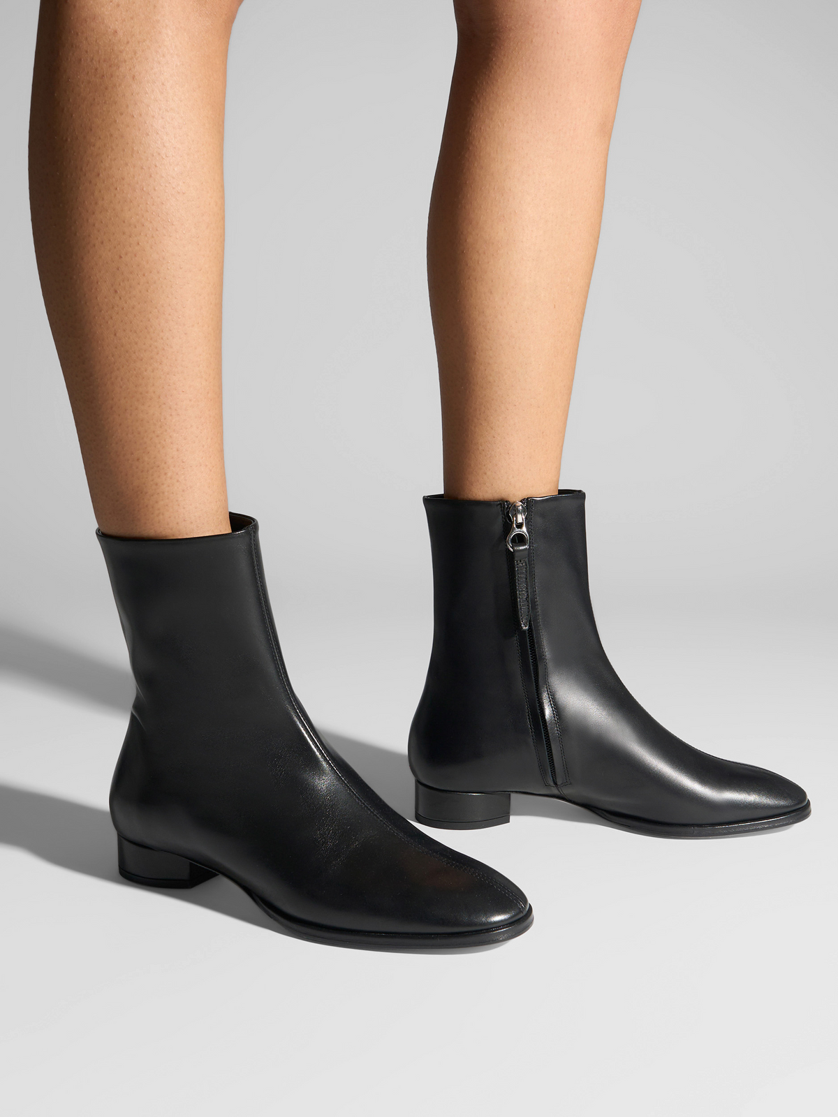 Roisin Leather Ankle Boots