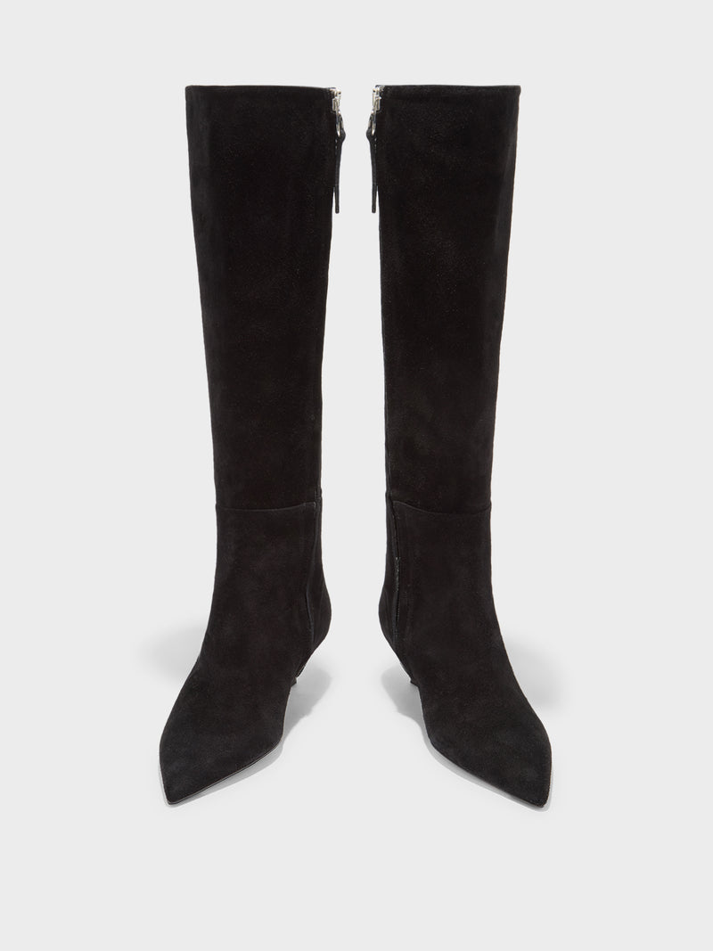 Sabrina Suede Knee-High Boots