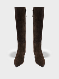 Sabrina Suede Knee-High Boots