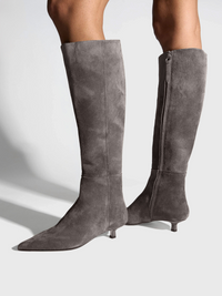Sabrina Suede Knee-High Boots