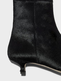 Sofie Pony Hair Ankle Boots