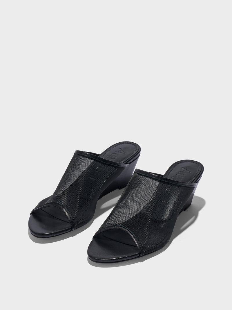 Suzanne Mesh Wedge Sandals