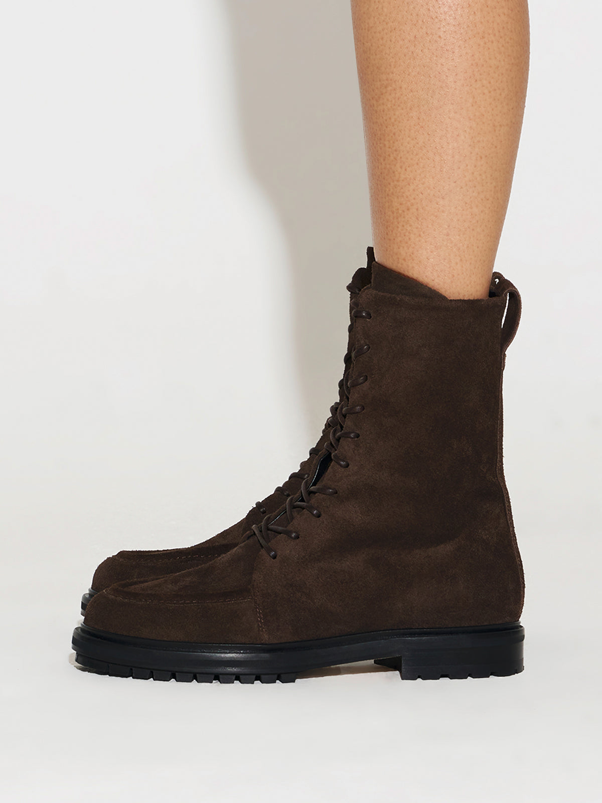 Tate Suede Lace-Up Ankle Boots