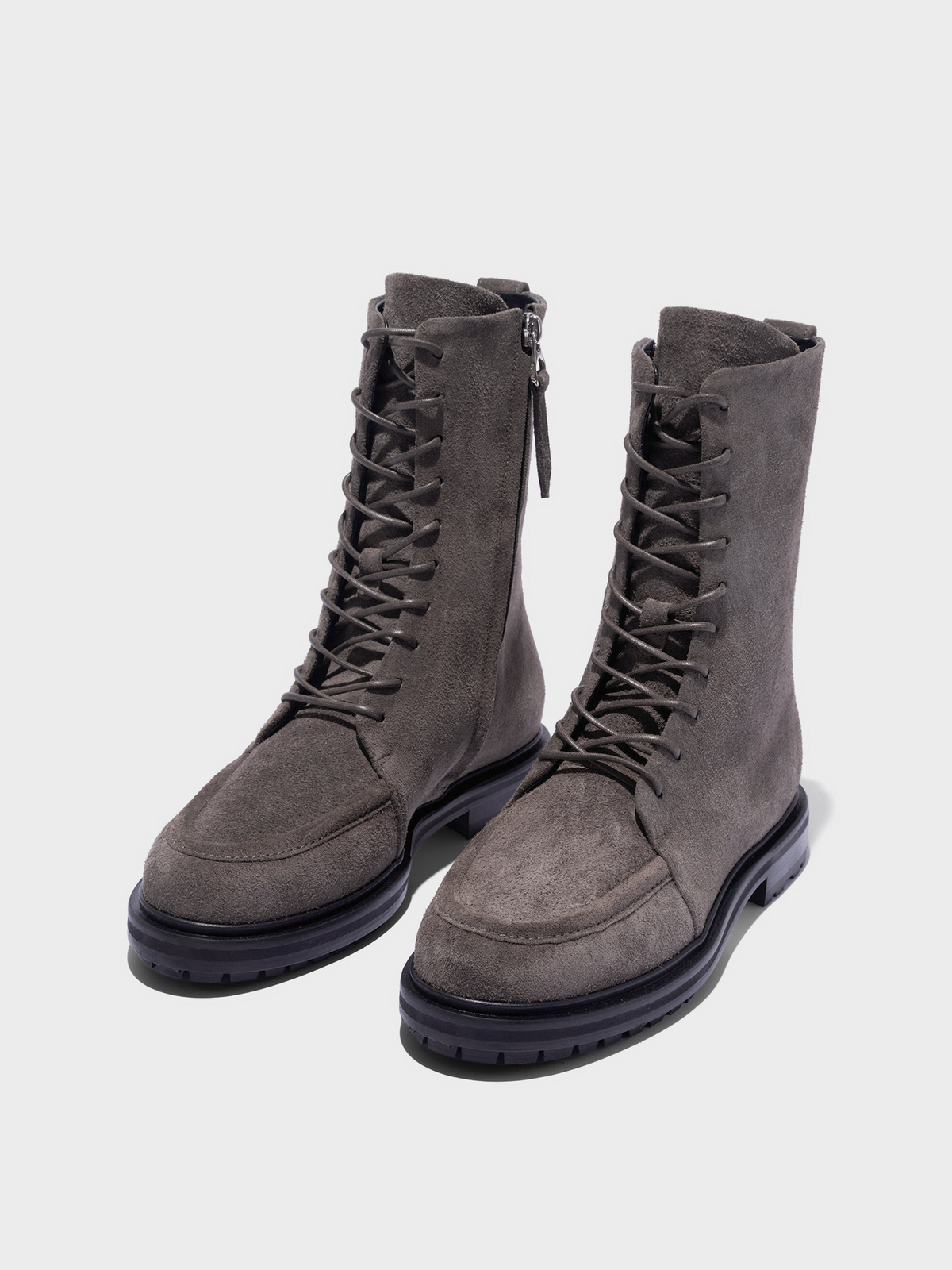 Tate Suede Lace-Up Ankle Boots