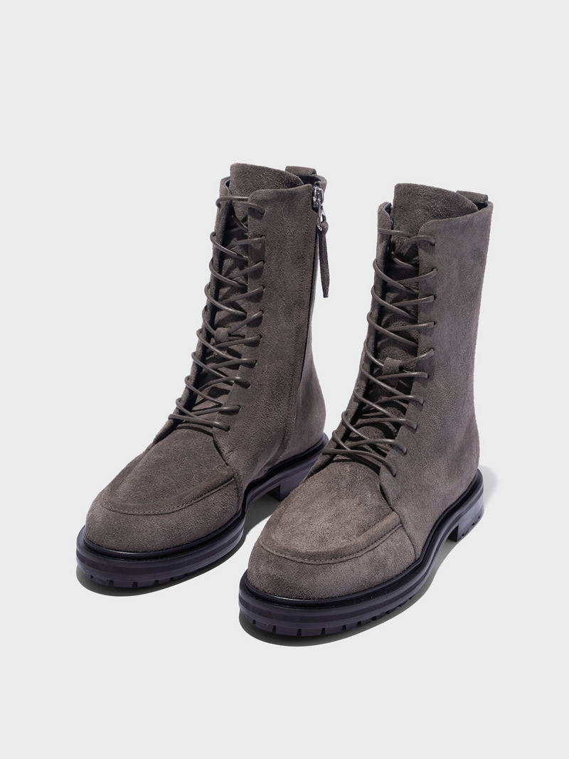 Tate Suede Lace-Up Ankle Boots