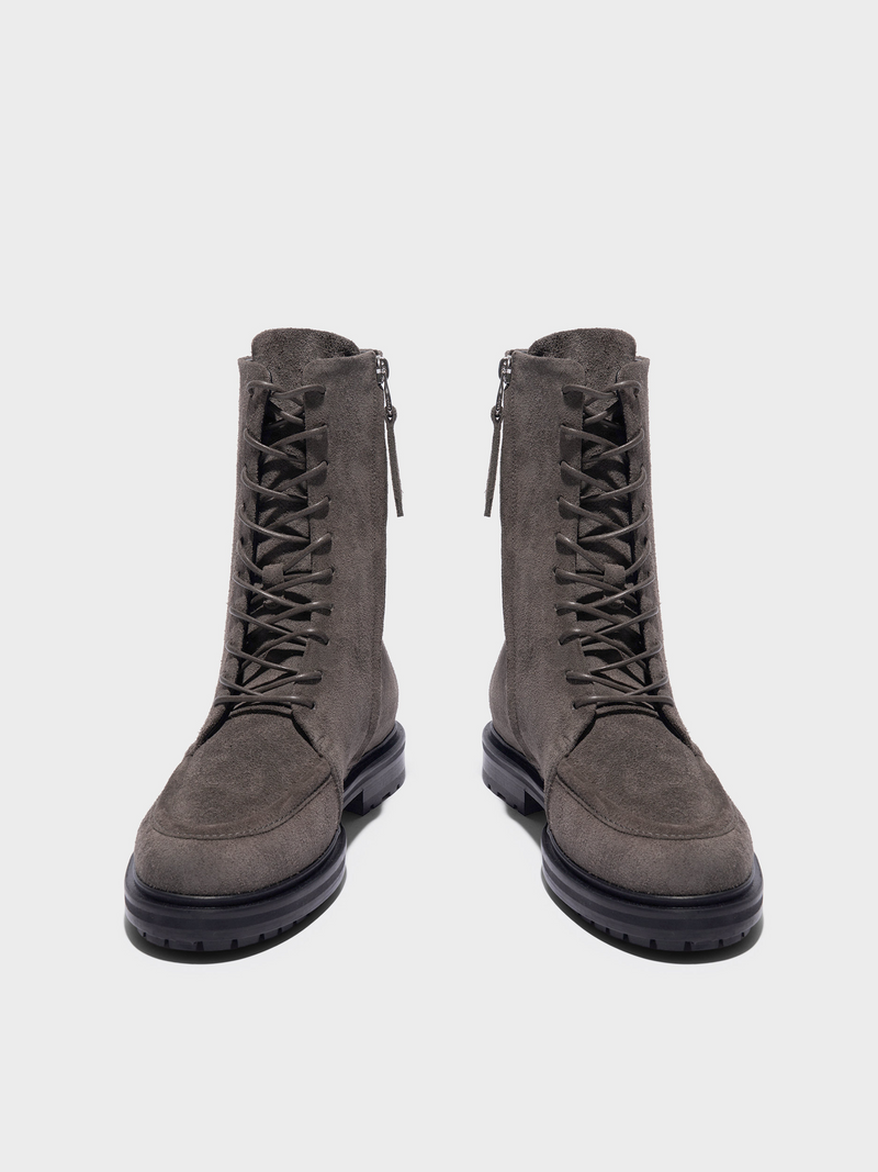 Tate Suede Lace-Up Ankle Boots
