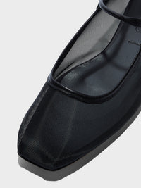 Uma Mesh Mary-Jane Flats