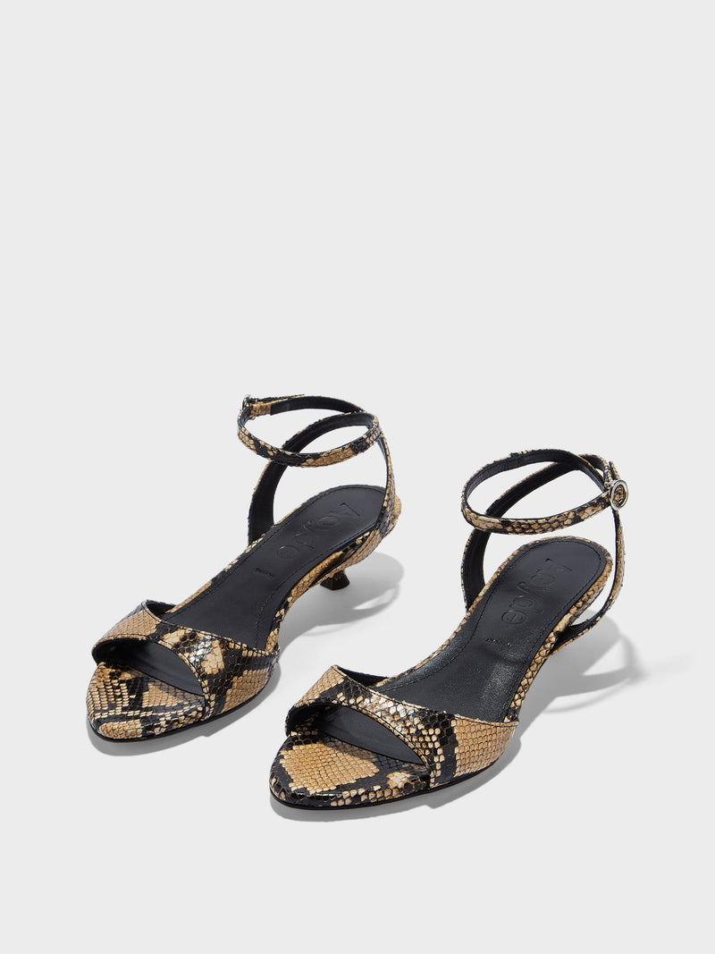 Zelia Kitten-Heel Sandals