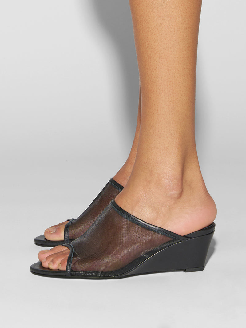 Suzanne Mesh Wedge Sandals