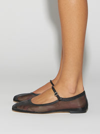 Uma Mesh Mary-Jane Flats
