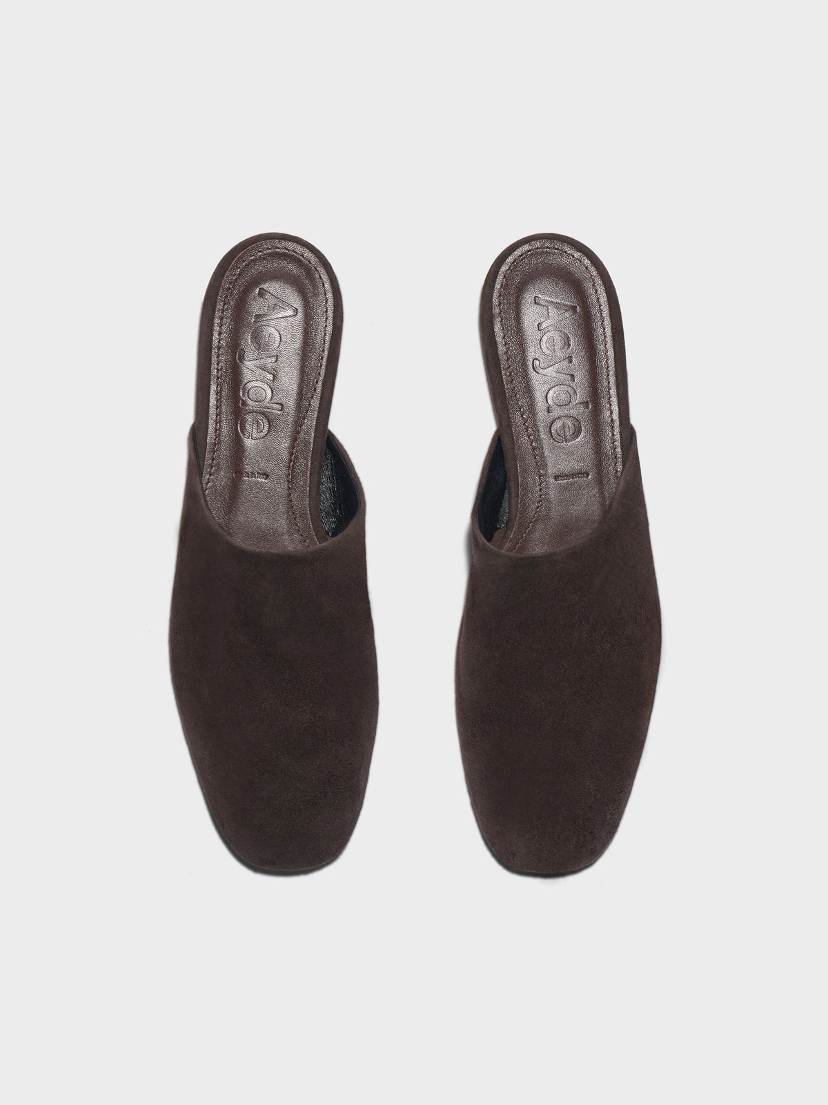 Rega Suede Round-Toe Mules