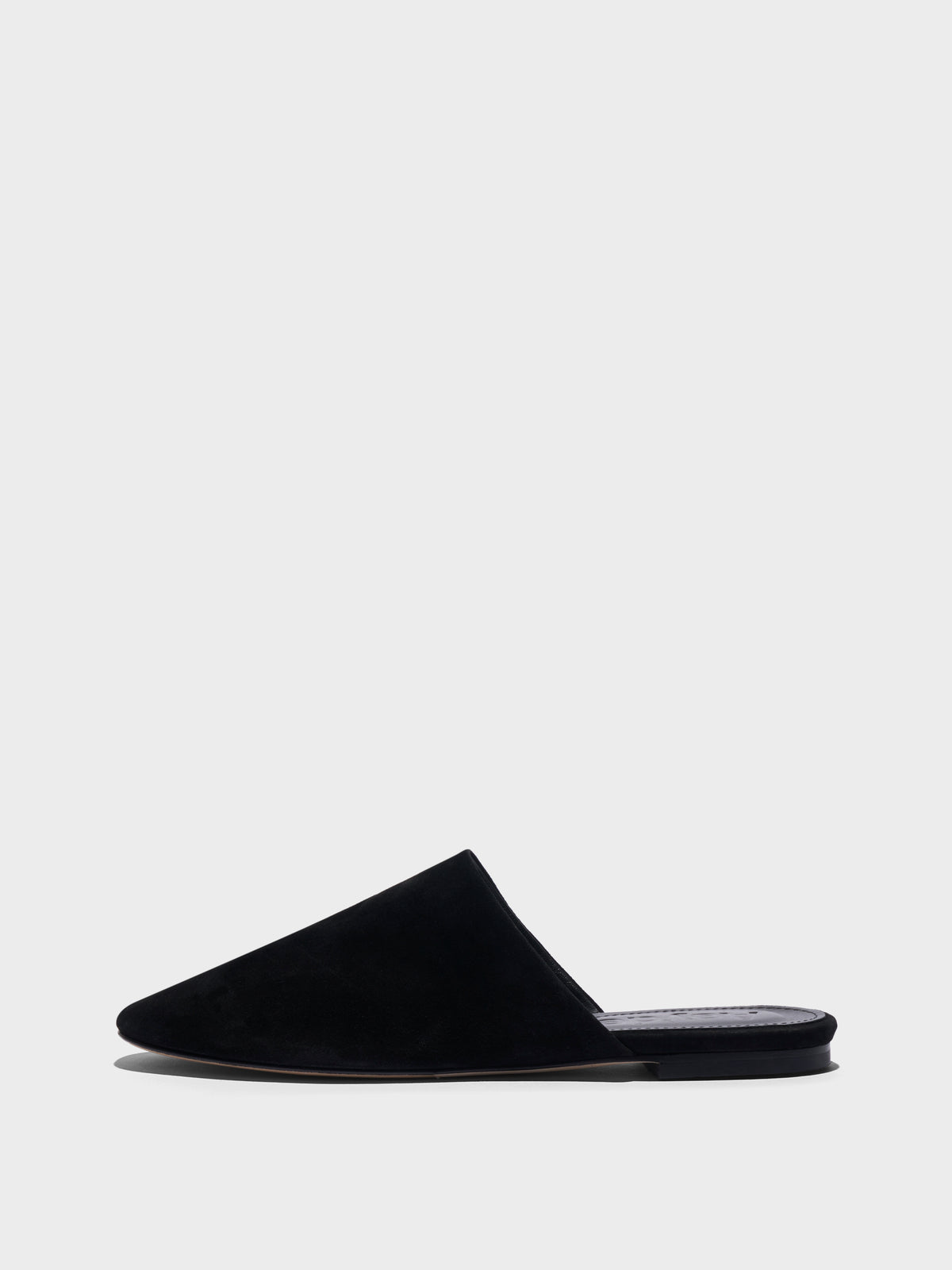Rega Suede Round-Toe Mules